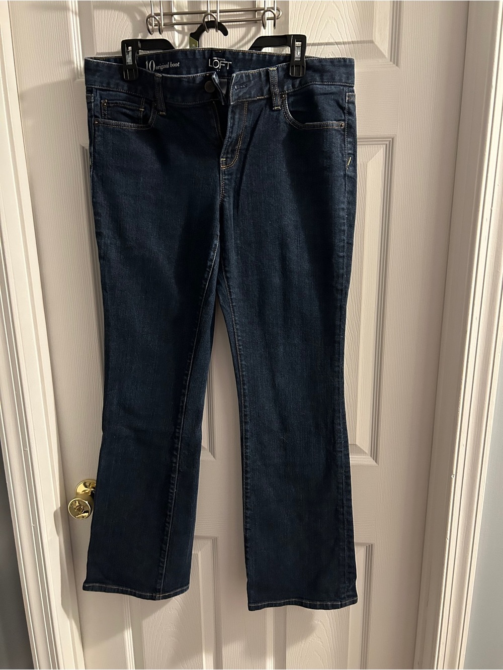 LOFT Dark Blue Boot Cut Jeans